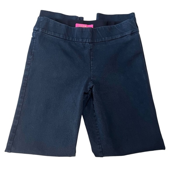 Lilly Pulitzer Midnight Navy Pull On Travel Stretch Cotton CasualPants Women’s 2 - Picture 8 of 13